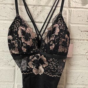 Auden Black Lace Nightie Lingerie NWT Small